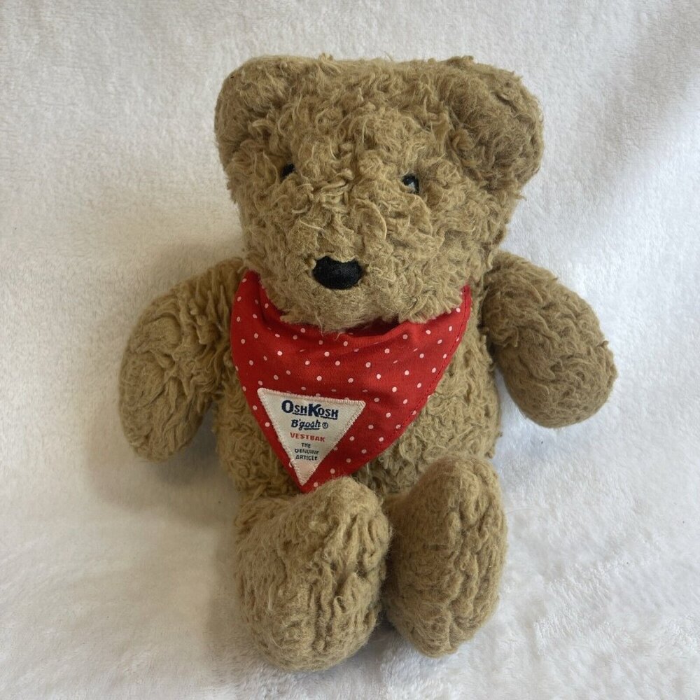 OshKosh B'Gosh Vestbak‎ Scarf Vintage Bear 12" Eden Toys